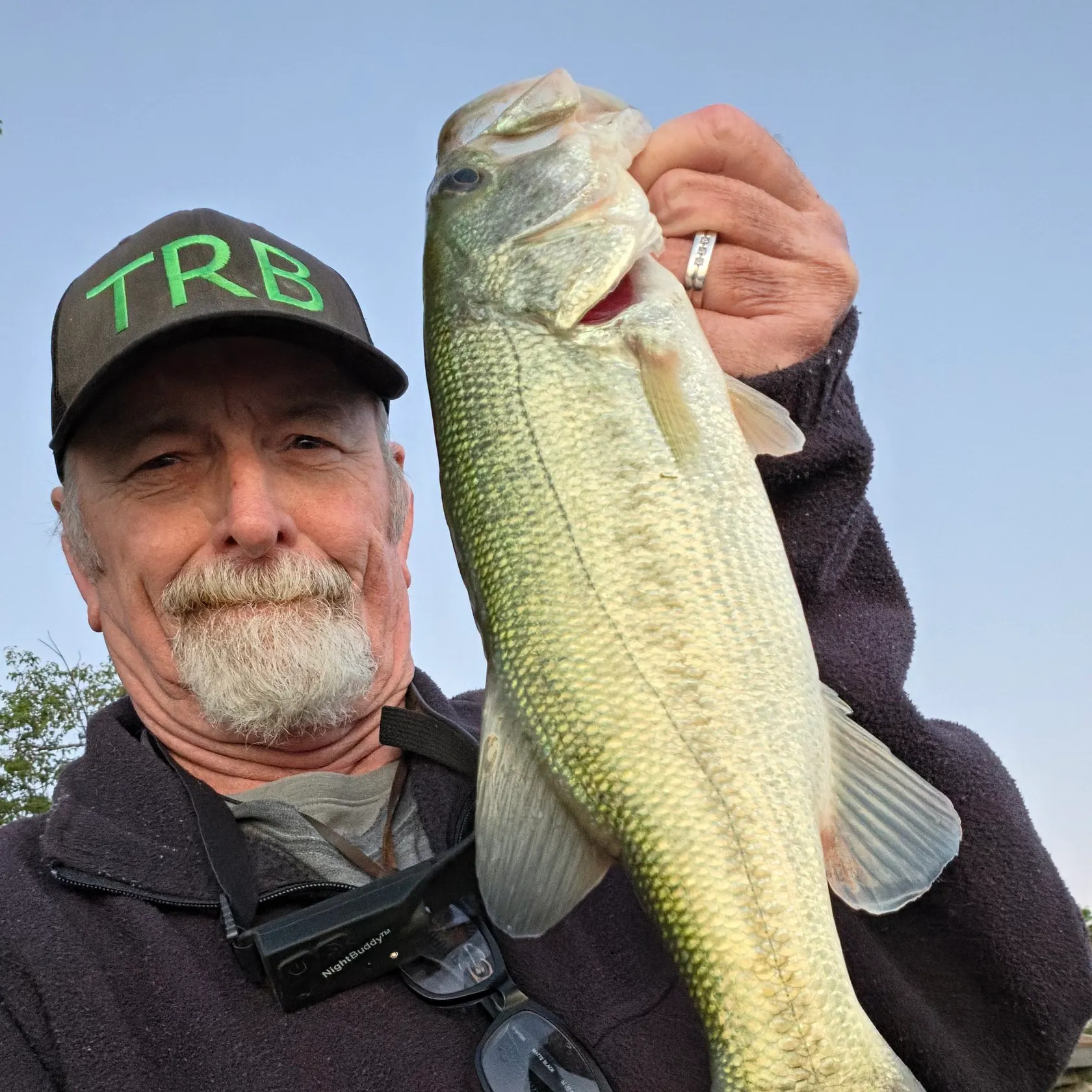 Largemouth bass caught on Fishbrain