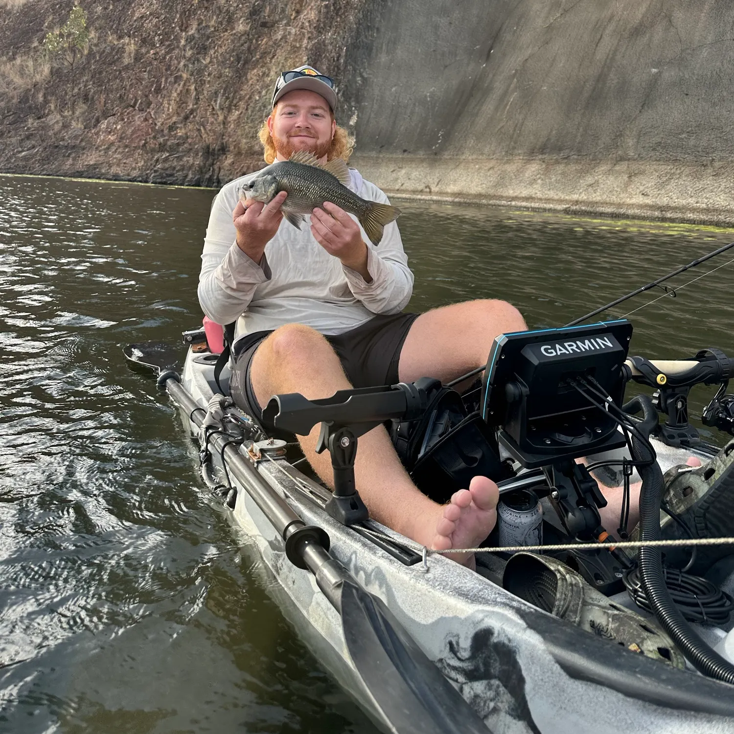 Australian bass caught on Fishbrain