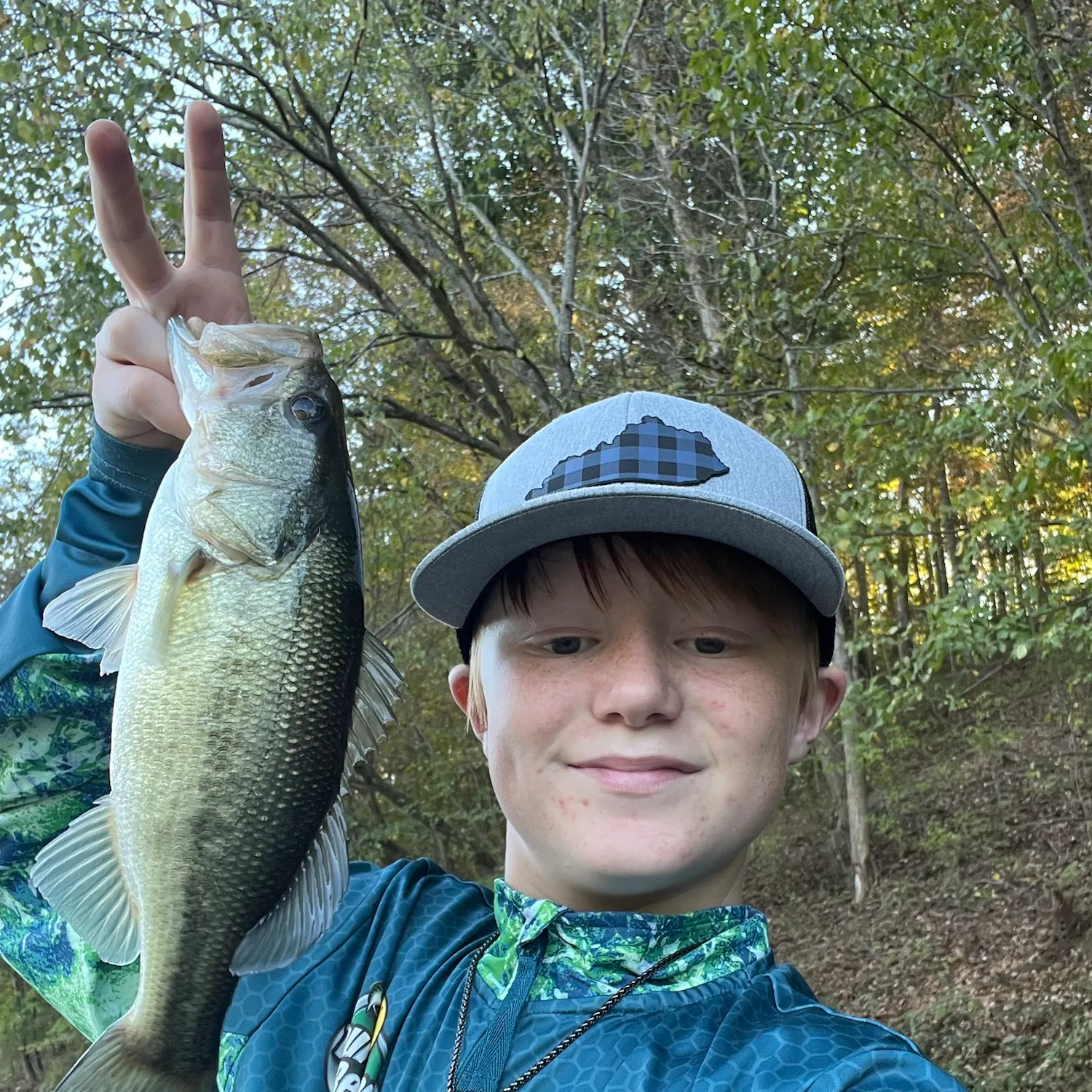 Largemouth bass caught on Fishbrain