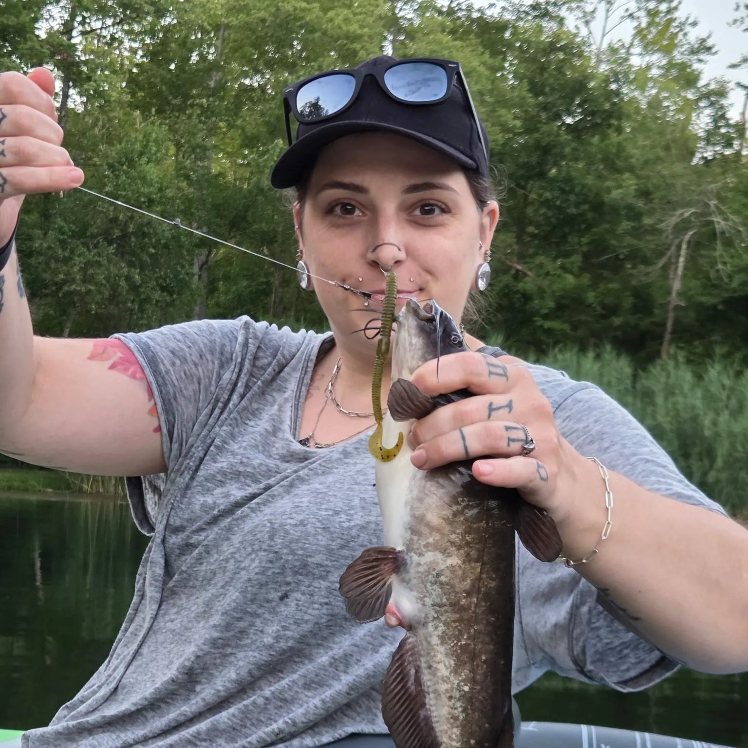 White bullhead caught on Fishbrain