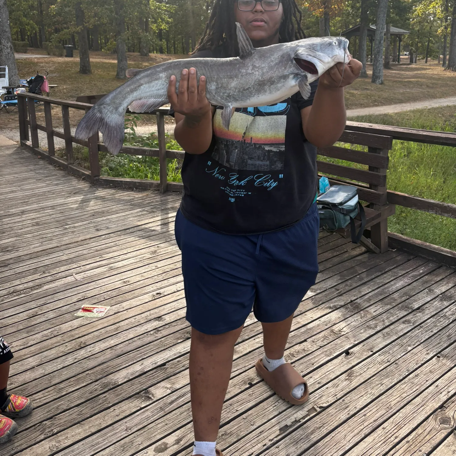 Blue catfish caught on Fishbrain