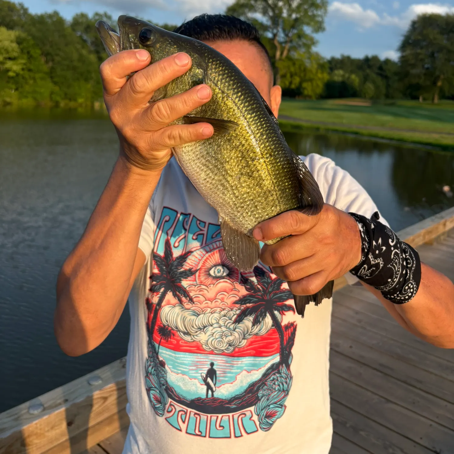 Largemouth bass caught on Fishbrain