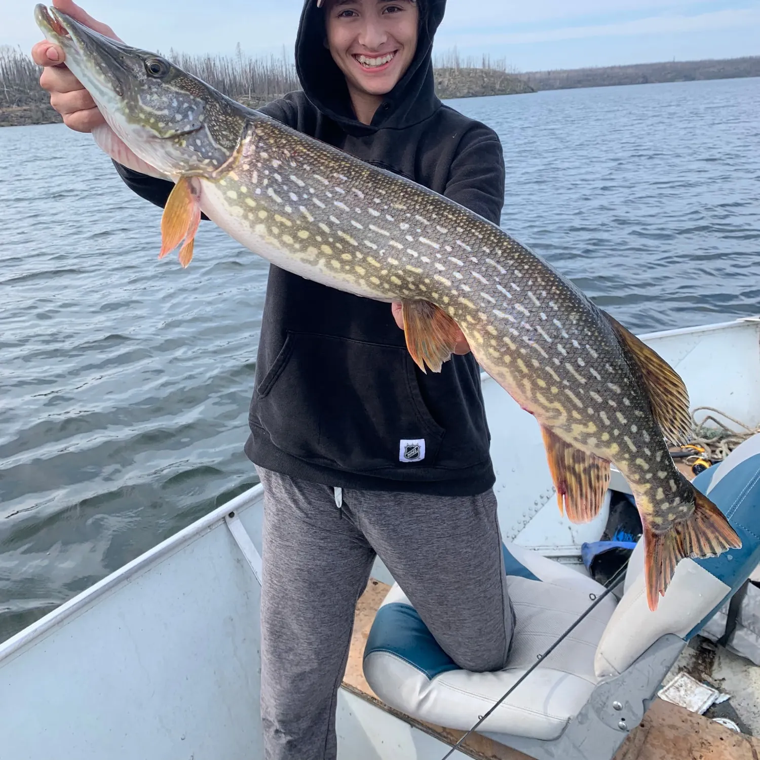 Northern pike caught on Fishbrain