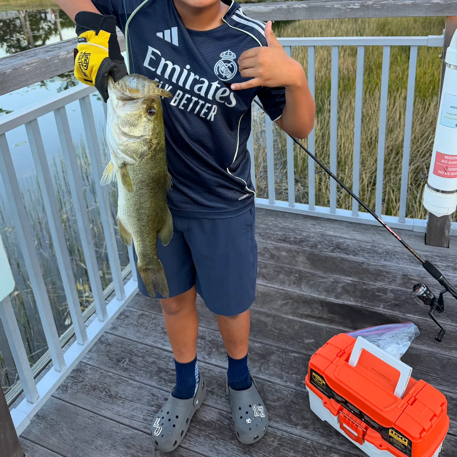 Largemouth bass caught on Fishbrain
