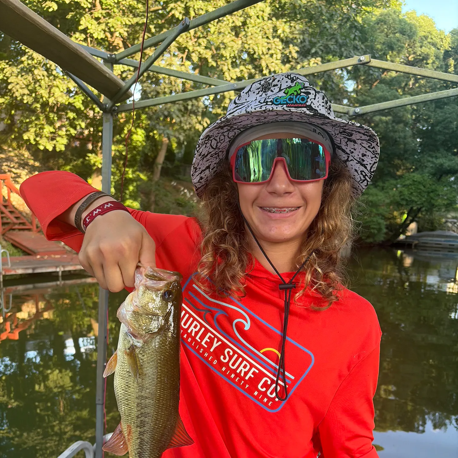 Largemouth bass caught on Fishbrain