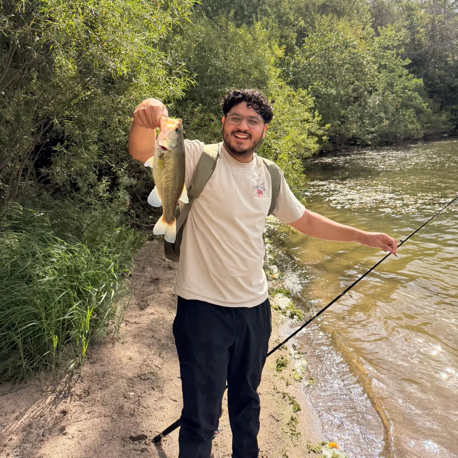 Largemouth bass caught on Fishbrain