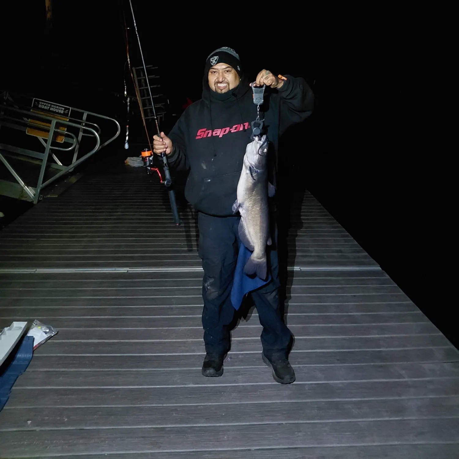 Blue catfish caught on Fishbrain