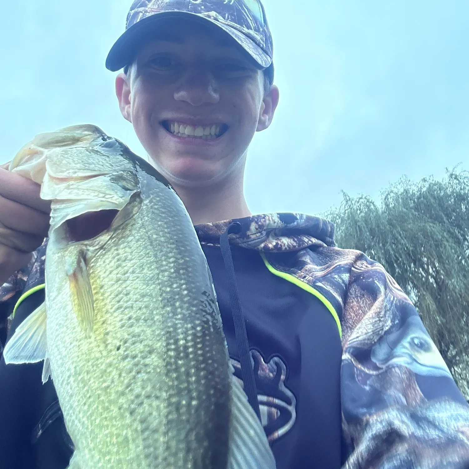 Largemouth bass caught on Fishbrain