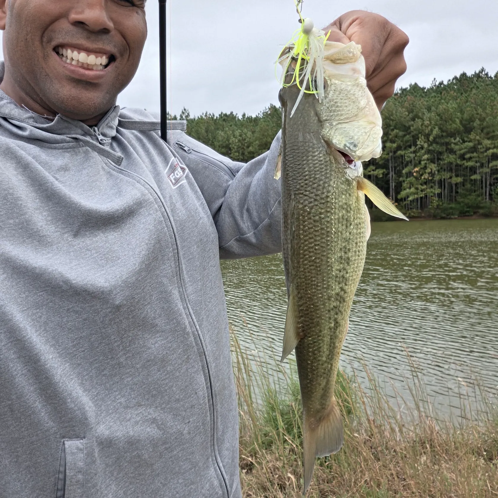 Largemouth bass caught on Fishbrain