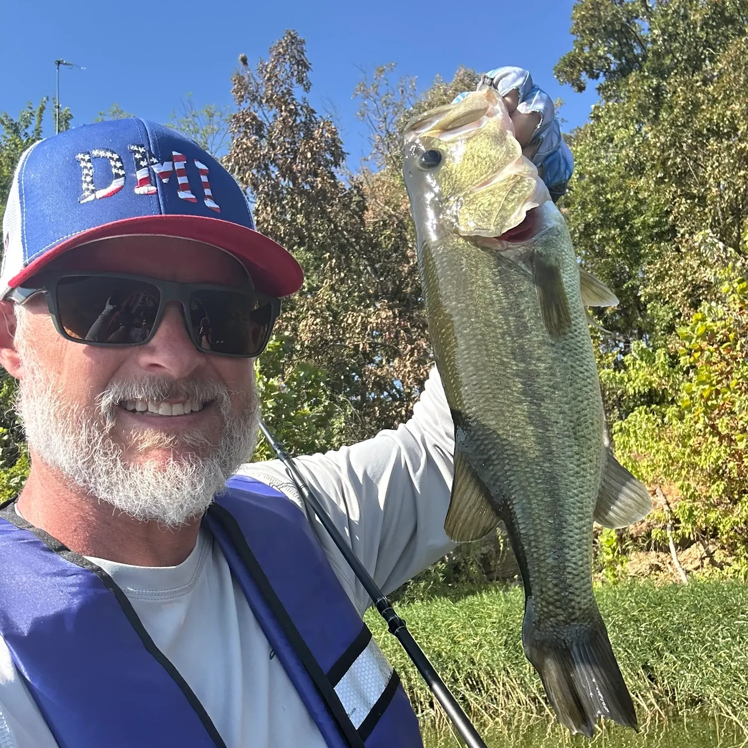 Largemouth bass caught on Fishbrain