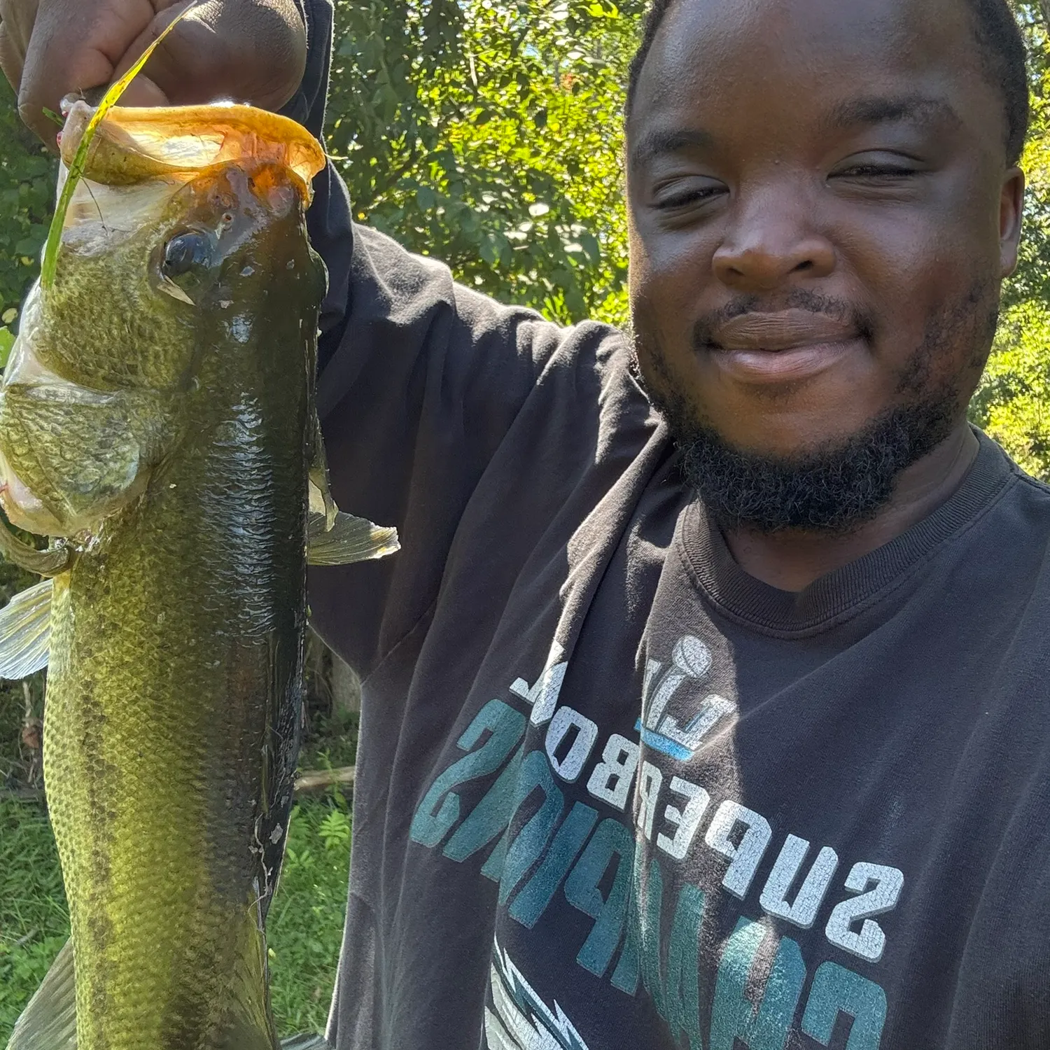Largemouth bass caught on Fishbrain