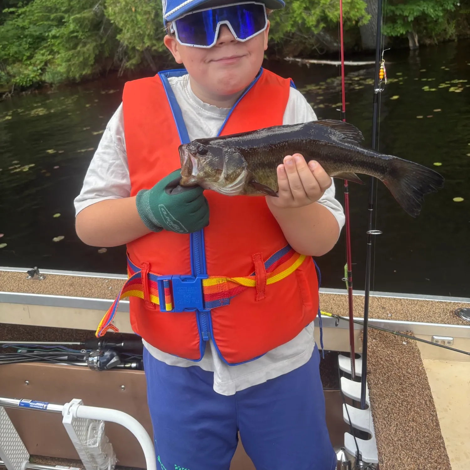 Largemouth bass caught on Fishbrain