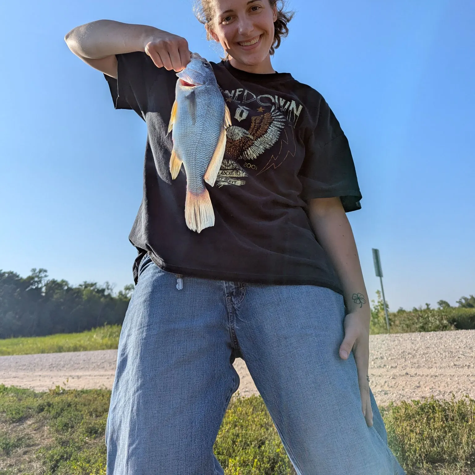 Freshwater drum caught on Fishbrain