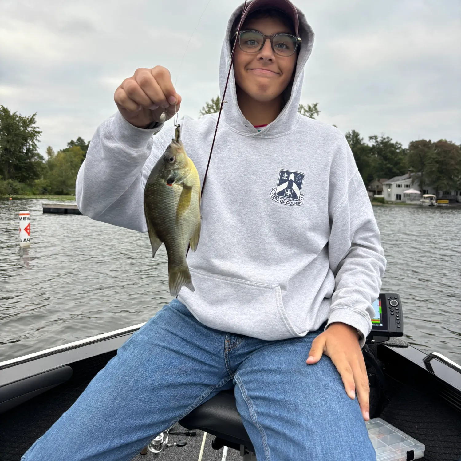 Redear sunfish caught on Fishbrain