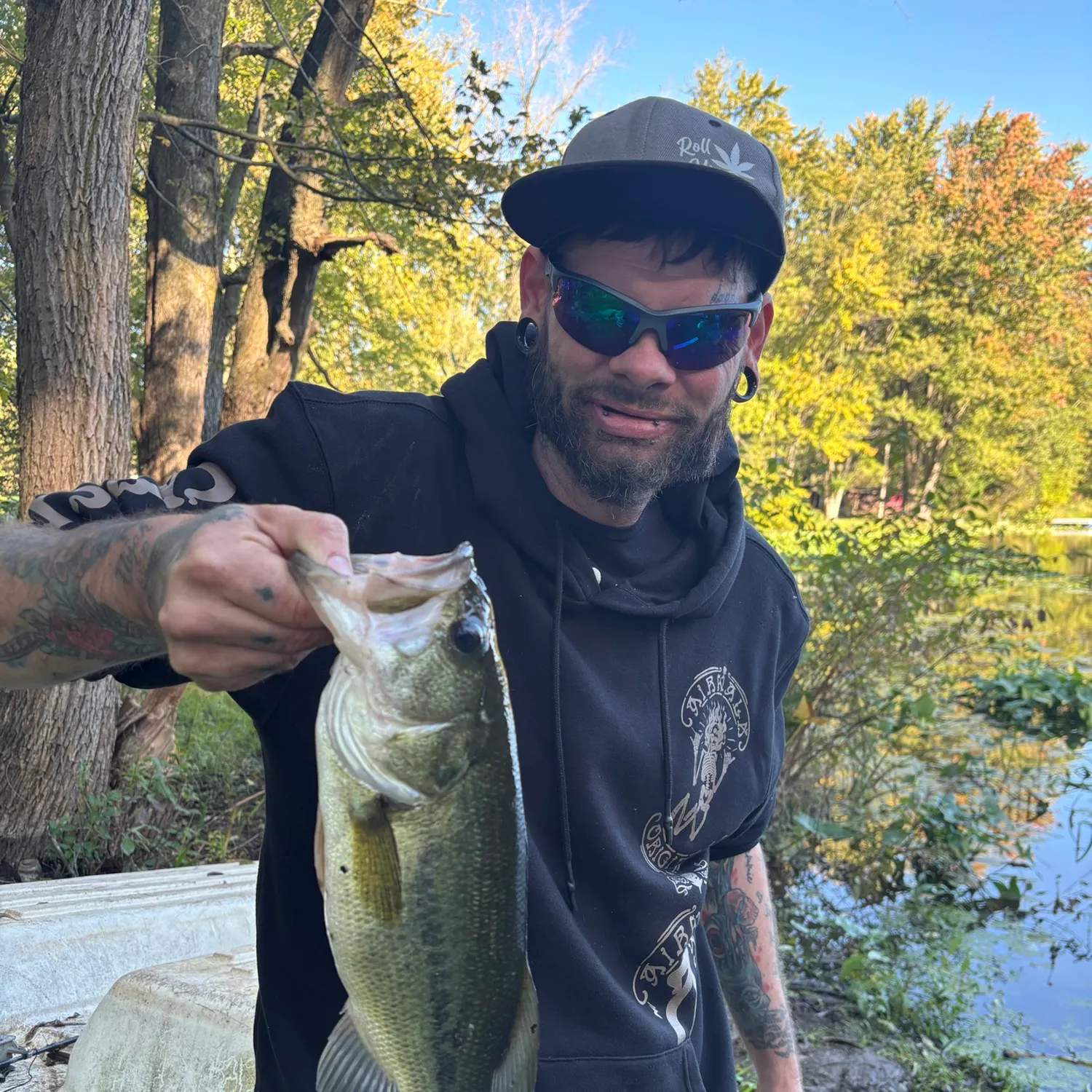Largemouth bass caught on Fishbrain