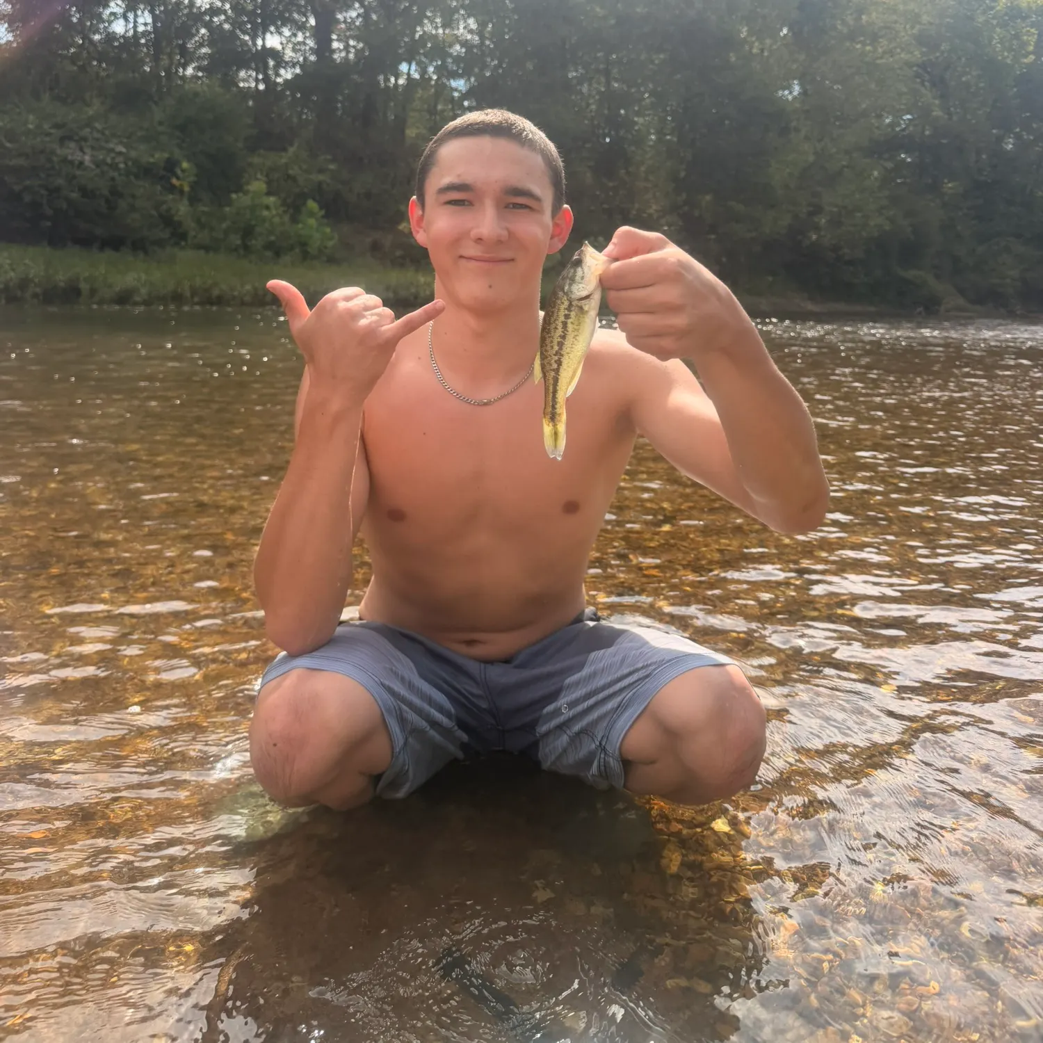 Spotted bass caught on Fishbrain