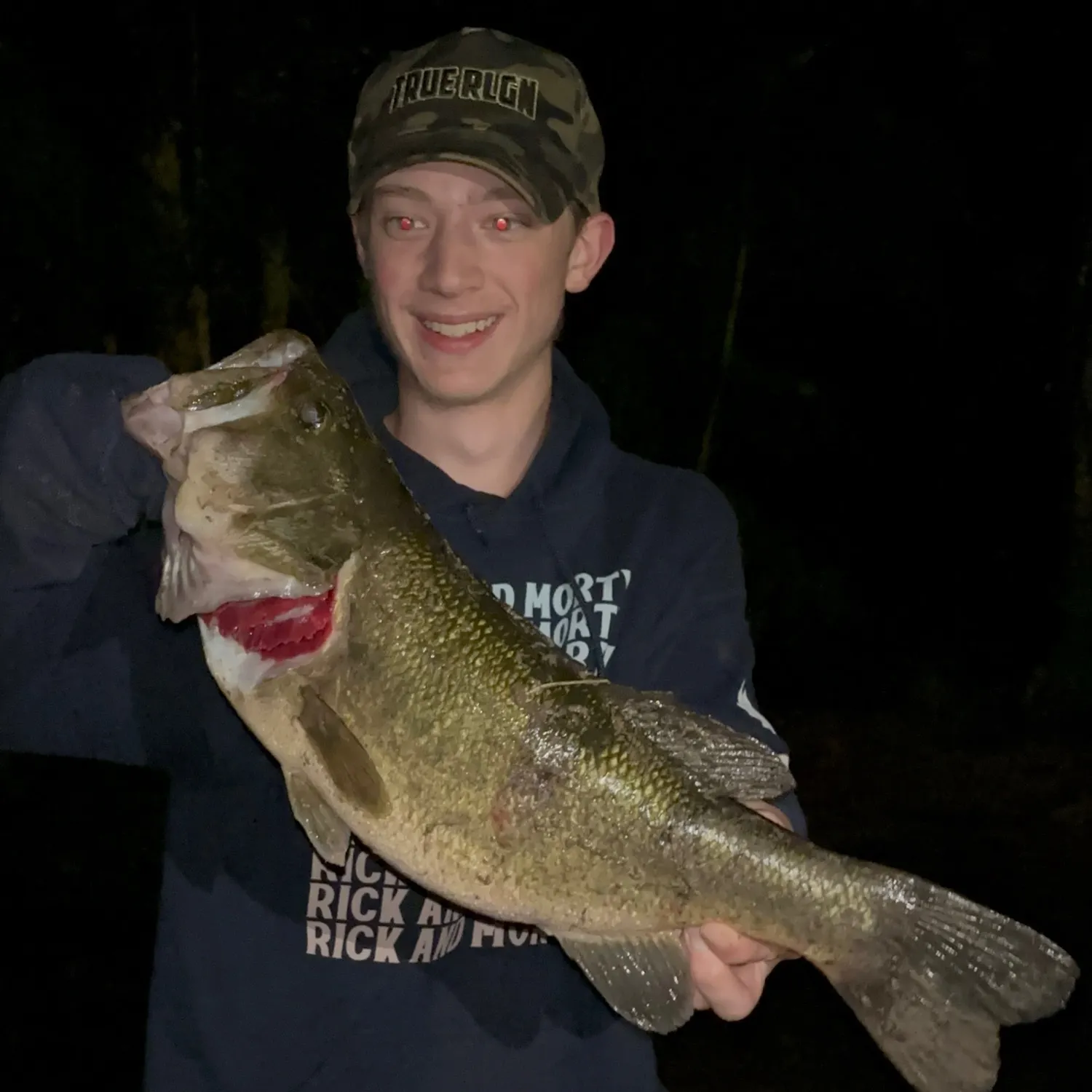 Largemouth bass caught on Fishbrain