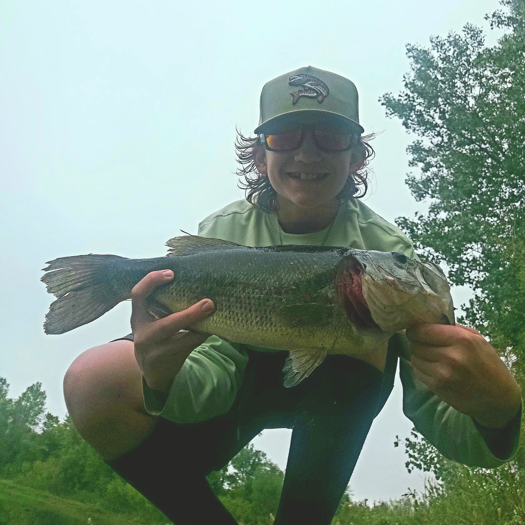 Largemouth bass caught on Fishbrain