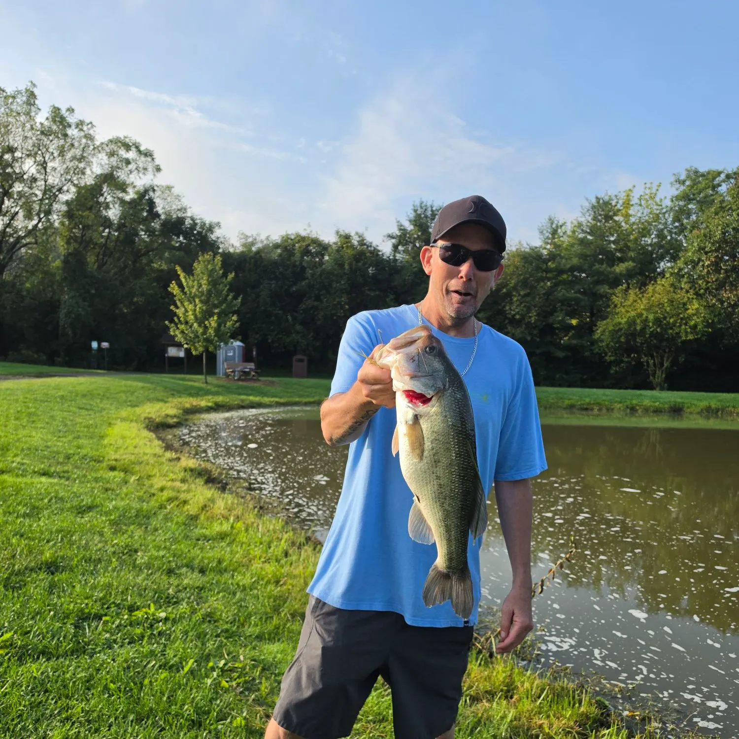 Largemouth bass caught on Fishbrain