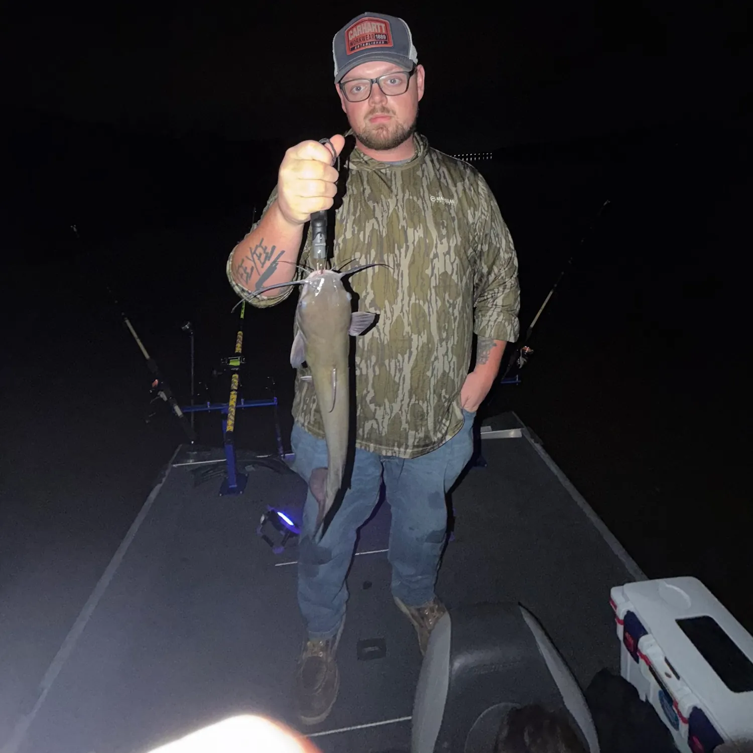 Channel catfish caught on Fishbrain