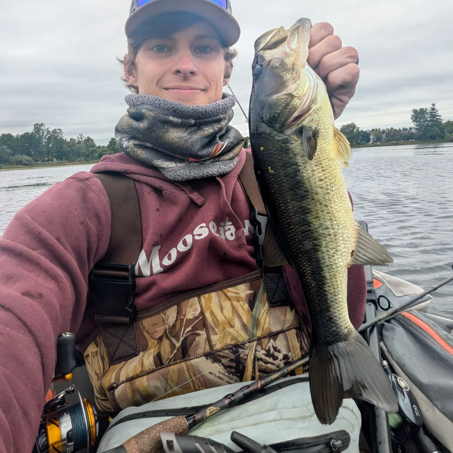 Largemouth bass caught on Fishbrain