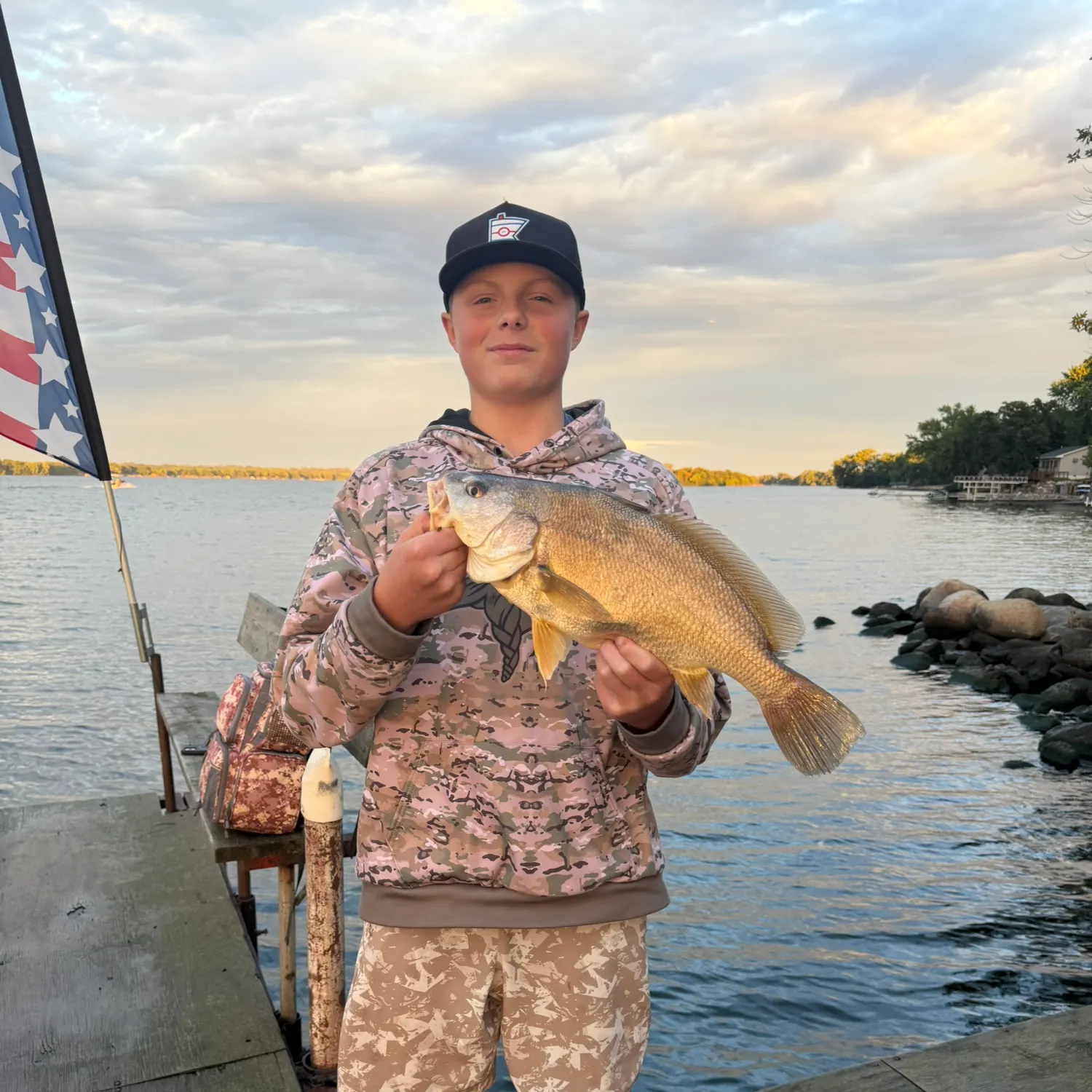 Freshwater drum caught on Fishbrain