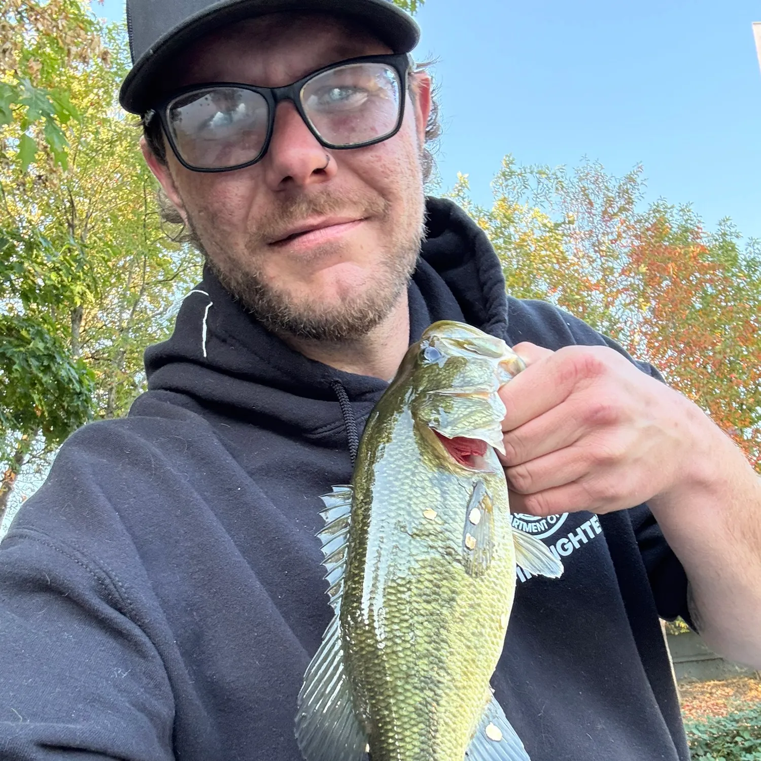 Largemouth bass caught on Fishbrain