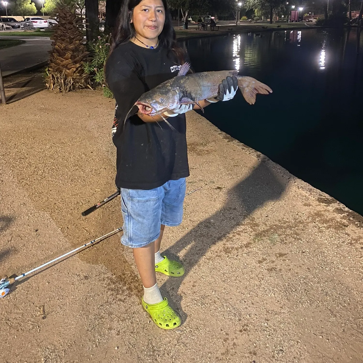 Channel catfish caught on Fishbrain