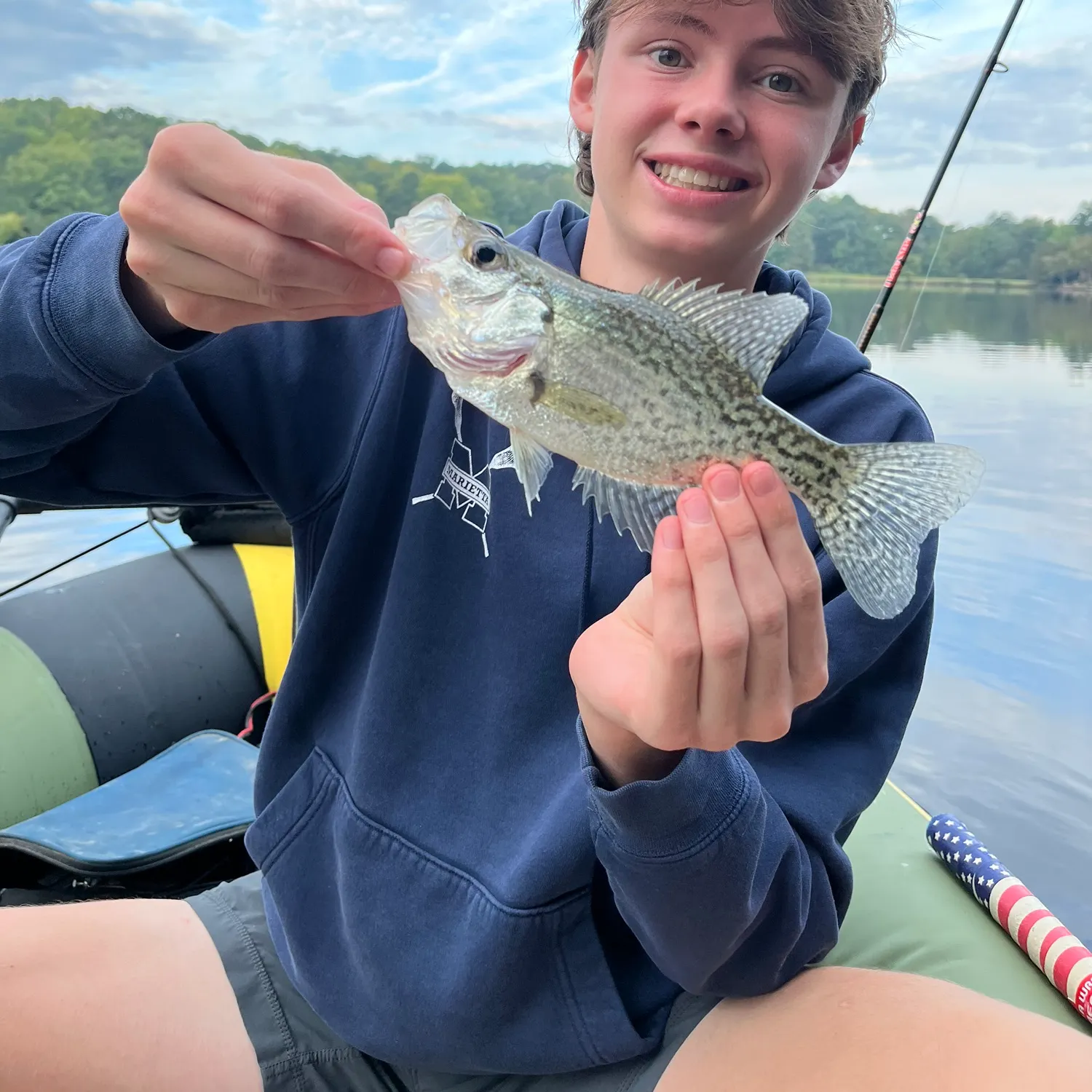 Black crappie caught on Fishbrain