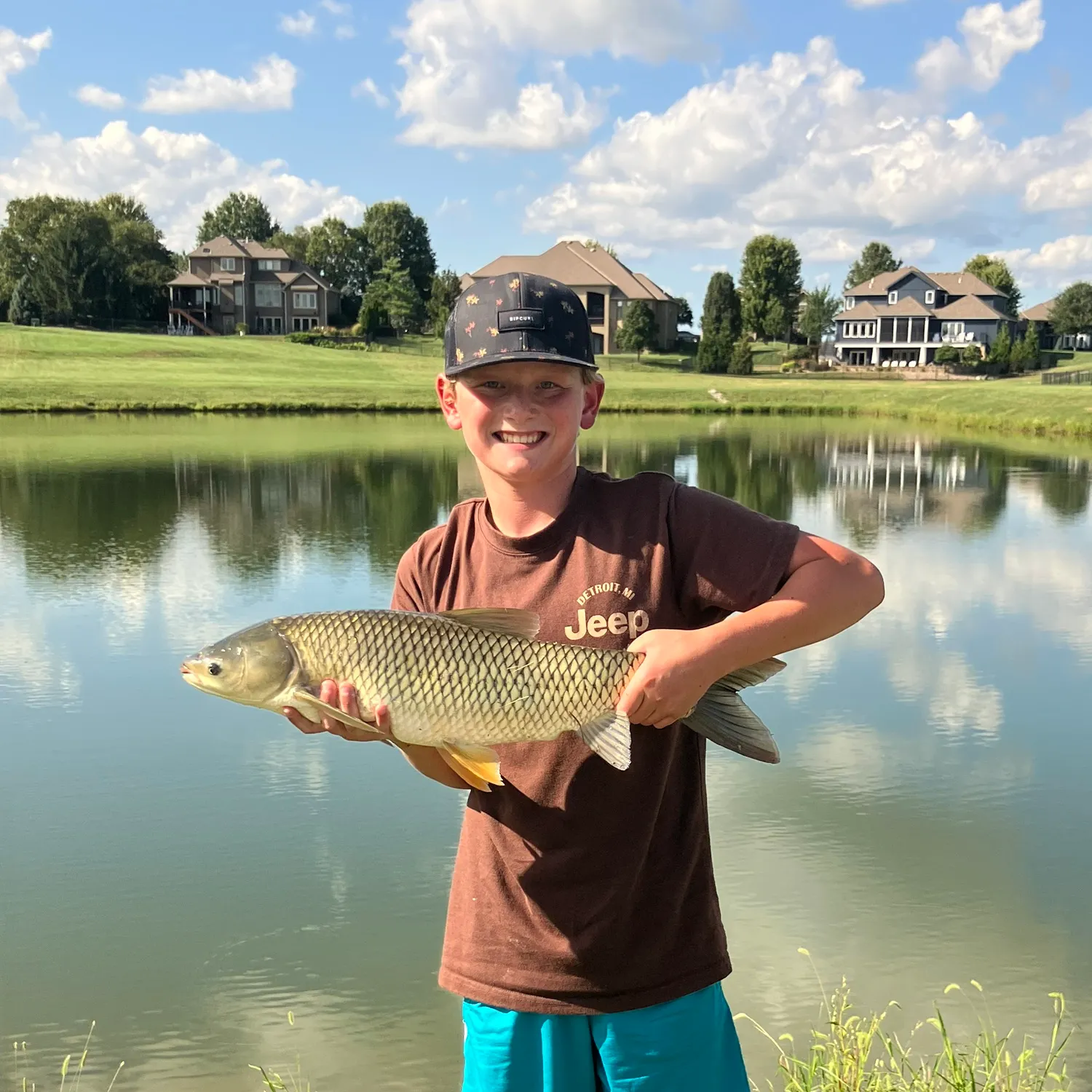 Grass carp caught on Fishbrain