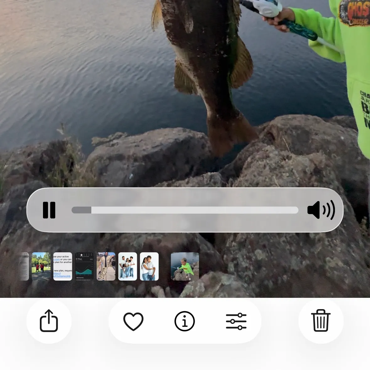 recently logged catches
