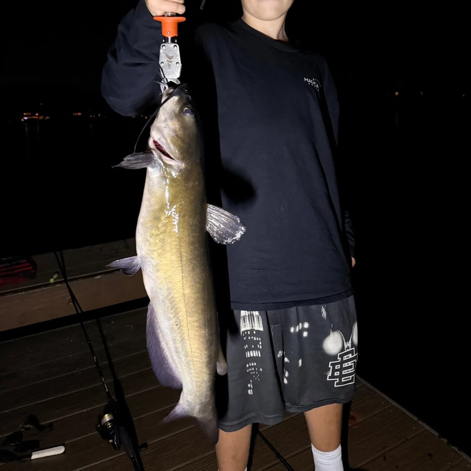 Channel catfish caught on Fishbrain