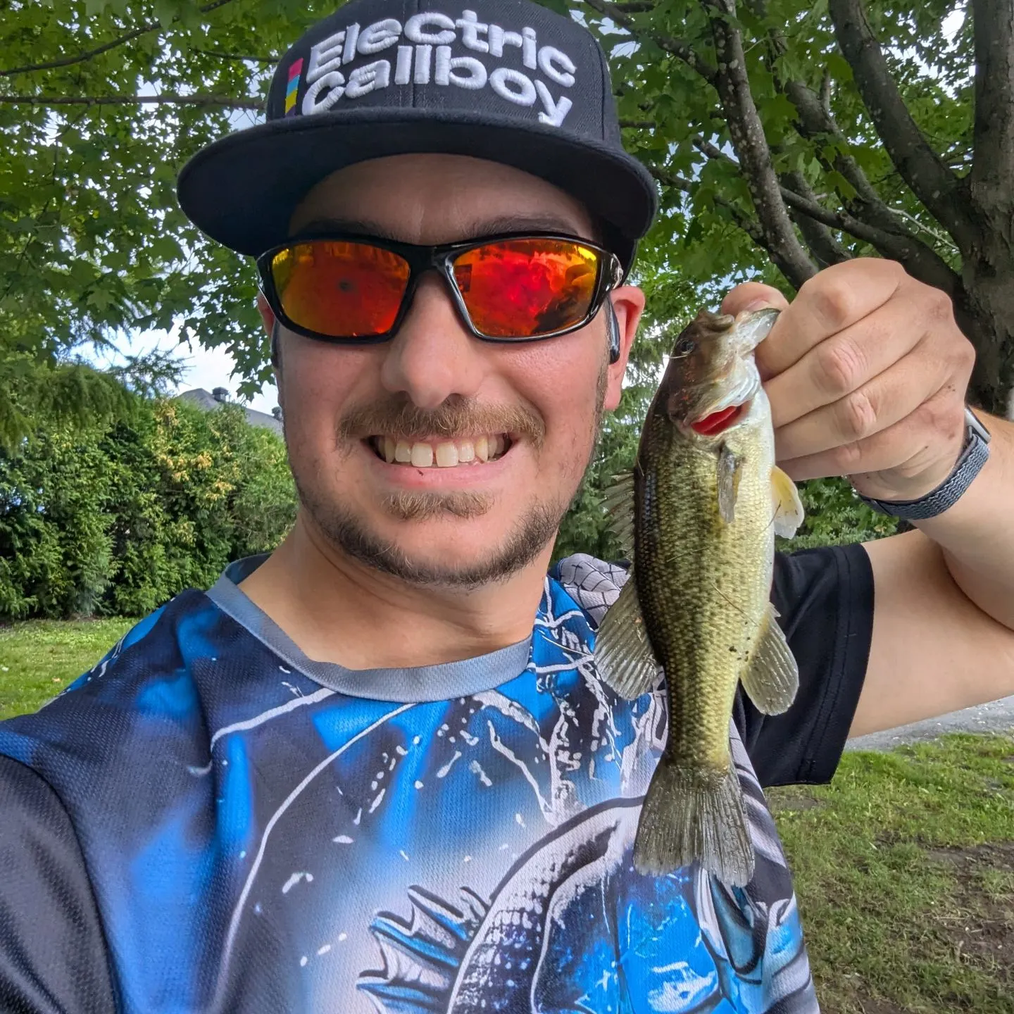 Largemouth bass caught on Fishbrain