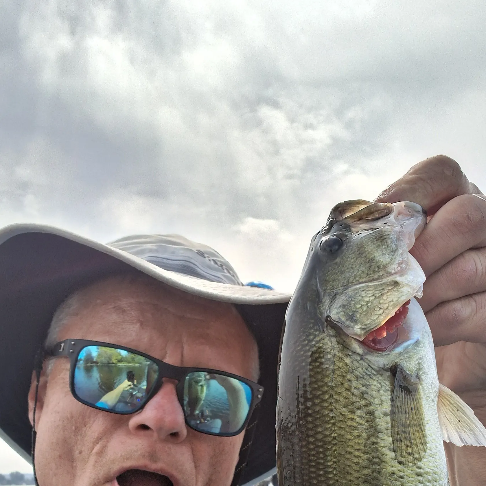 Largemouth bass caught on Fishbrain