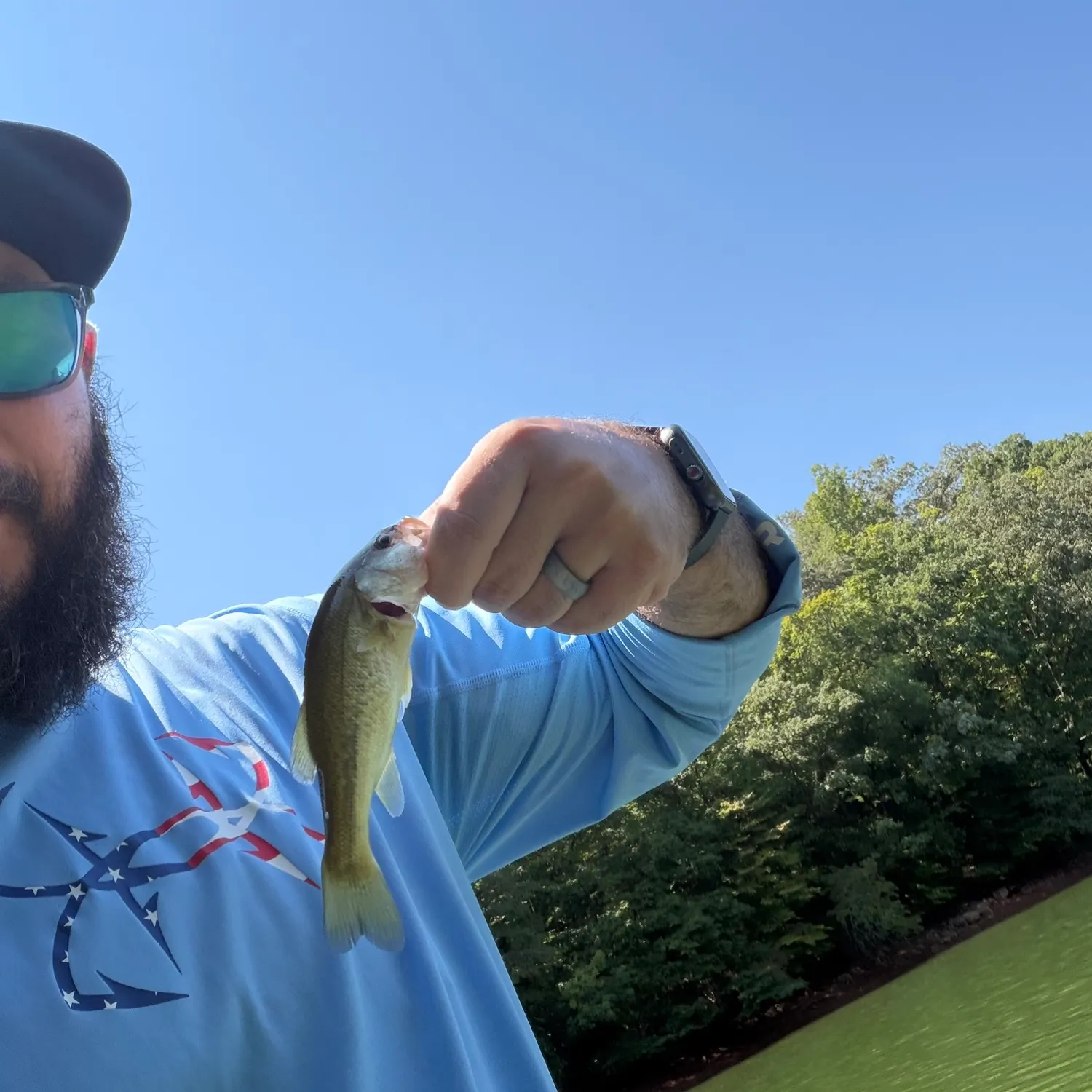 Largemouth bass caught on Fishbrain