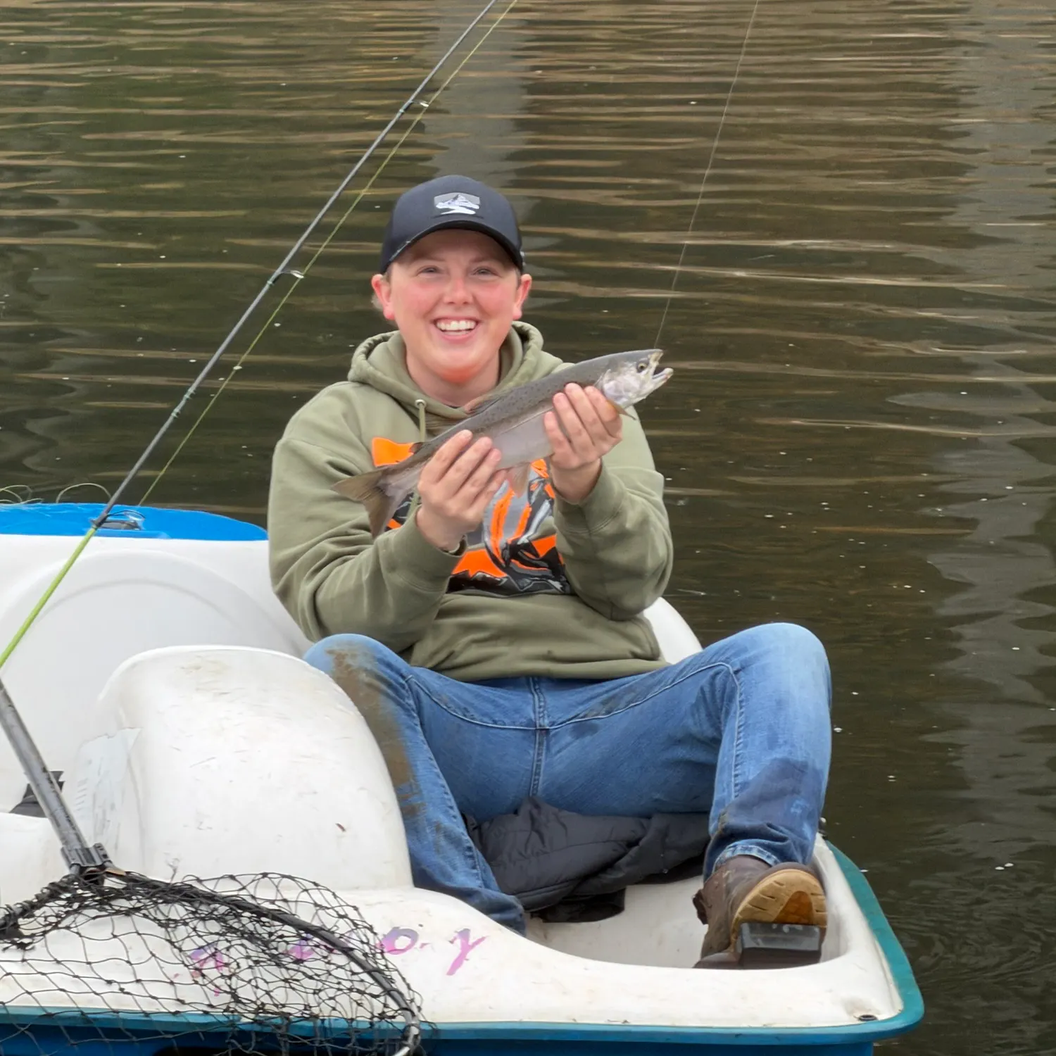 Coho salmon caught on Fishbrain