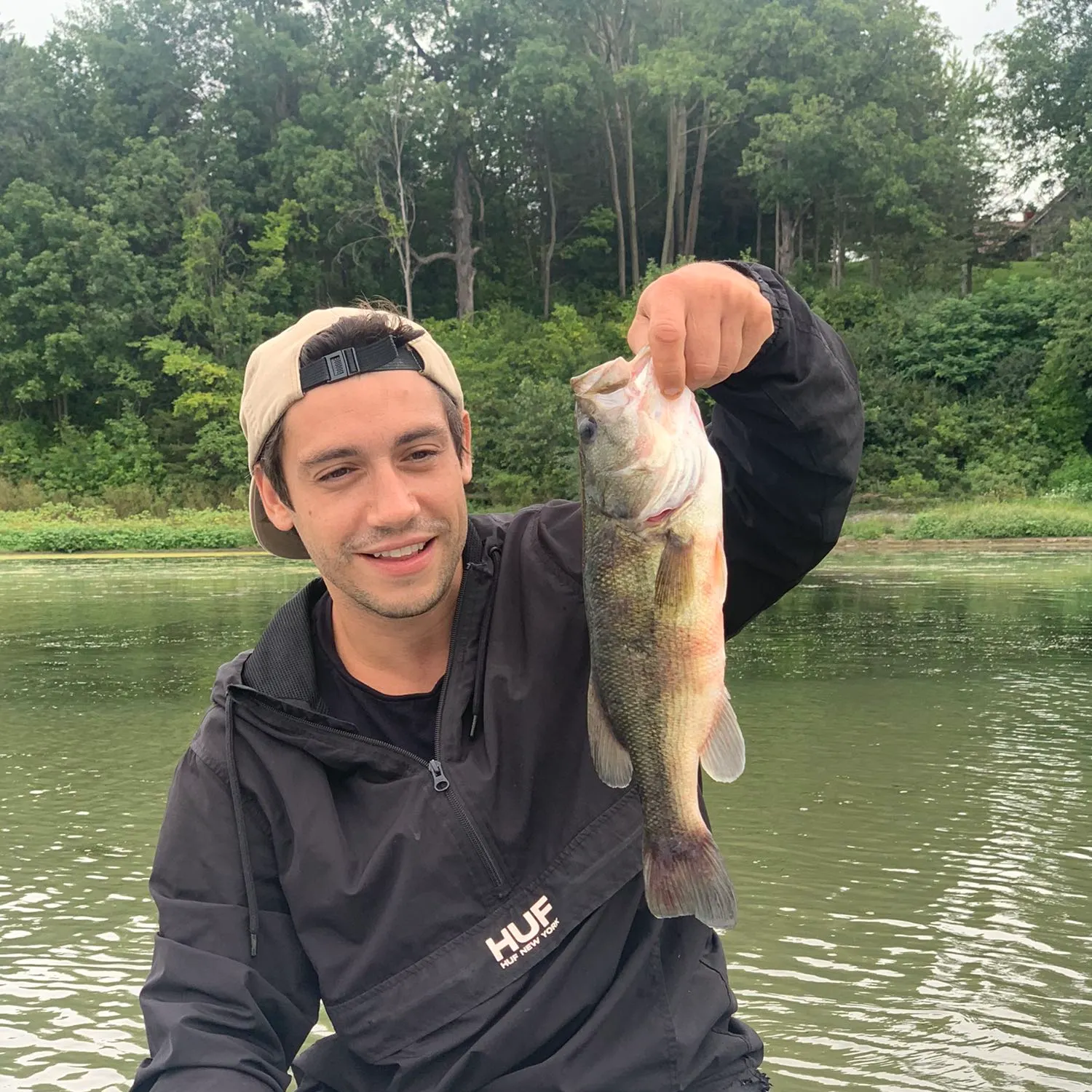 Largemouth bass caught on Fishbrain