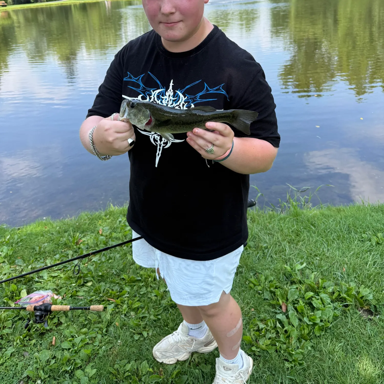 Largemouth bass caught on Fishbrain