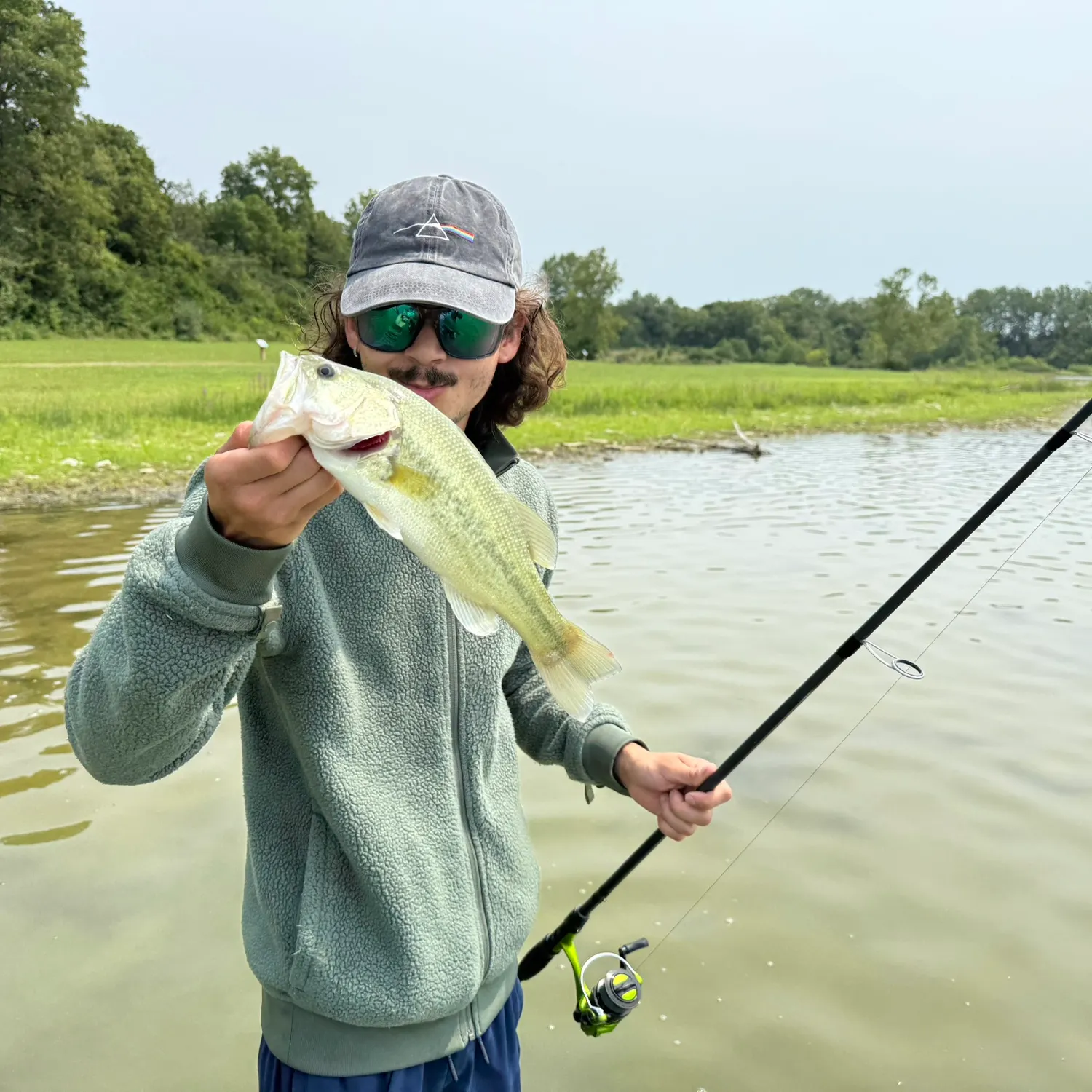 Largemouth bass caught on Fishbrain