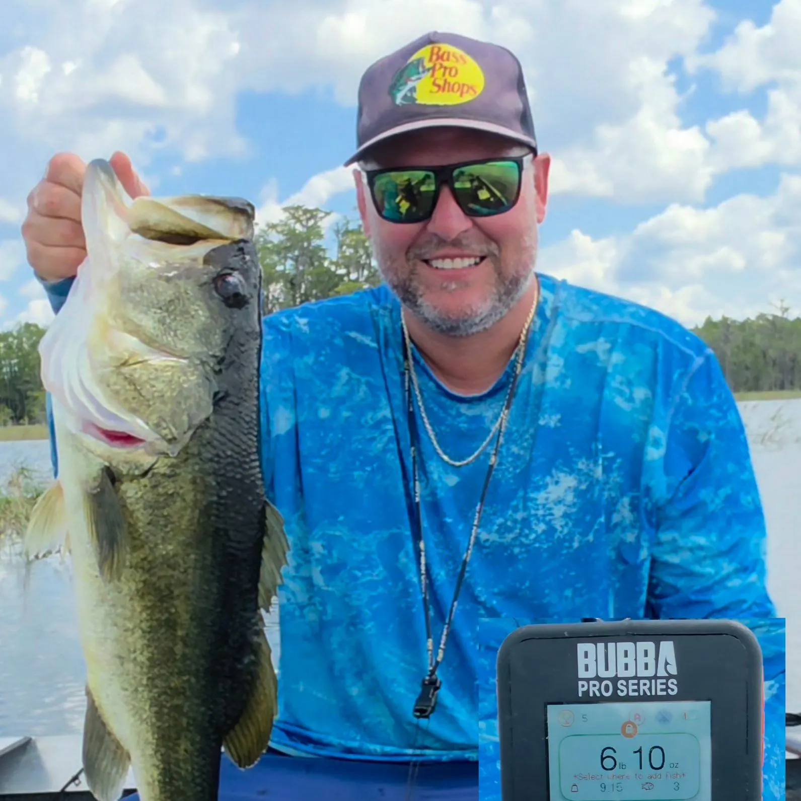 Largemouth bass caught on Fishbrain