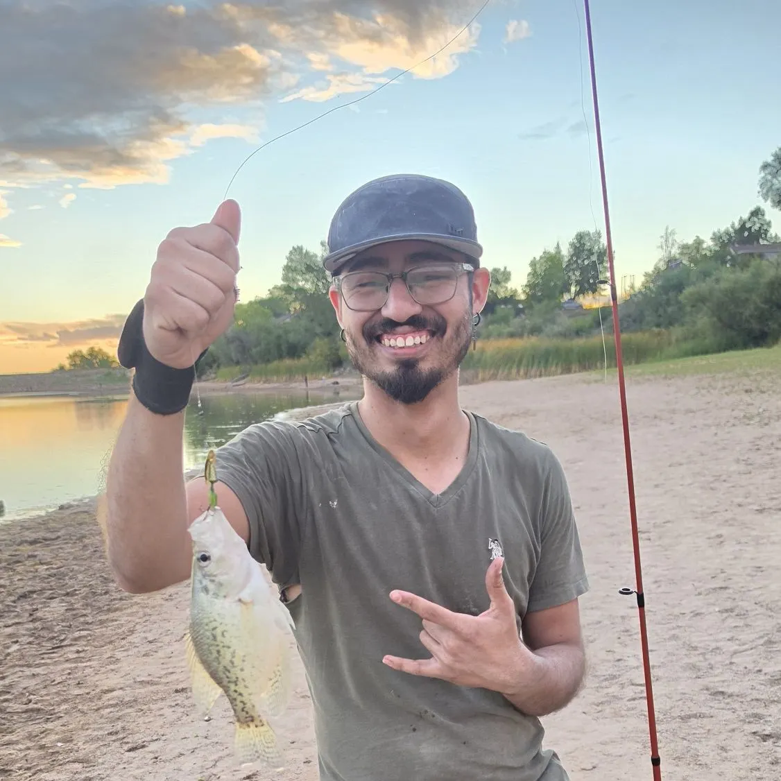 White crappie caught on Fishbrain