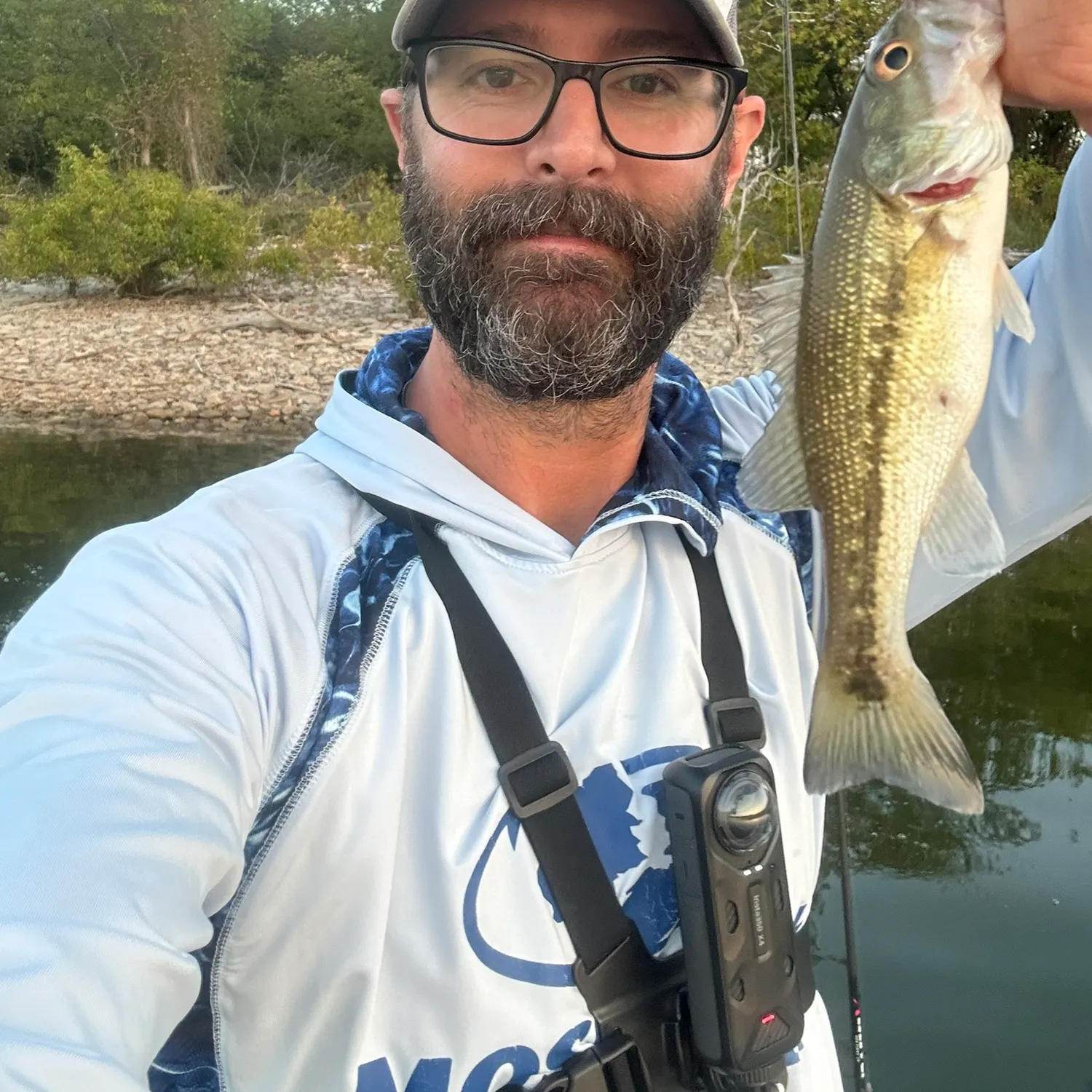 Spotted bass caught on Fishbrain