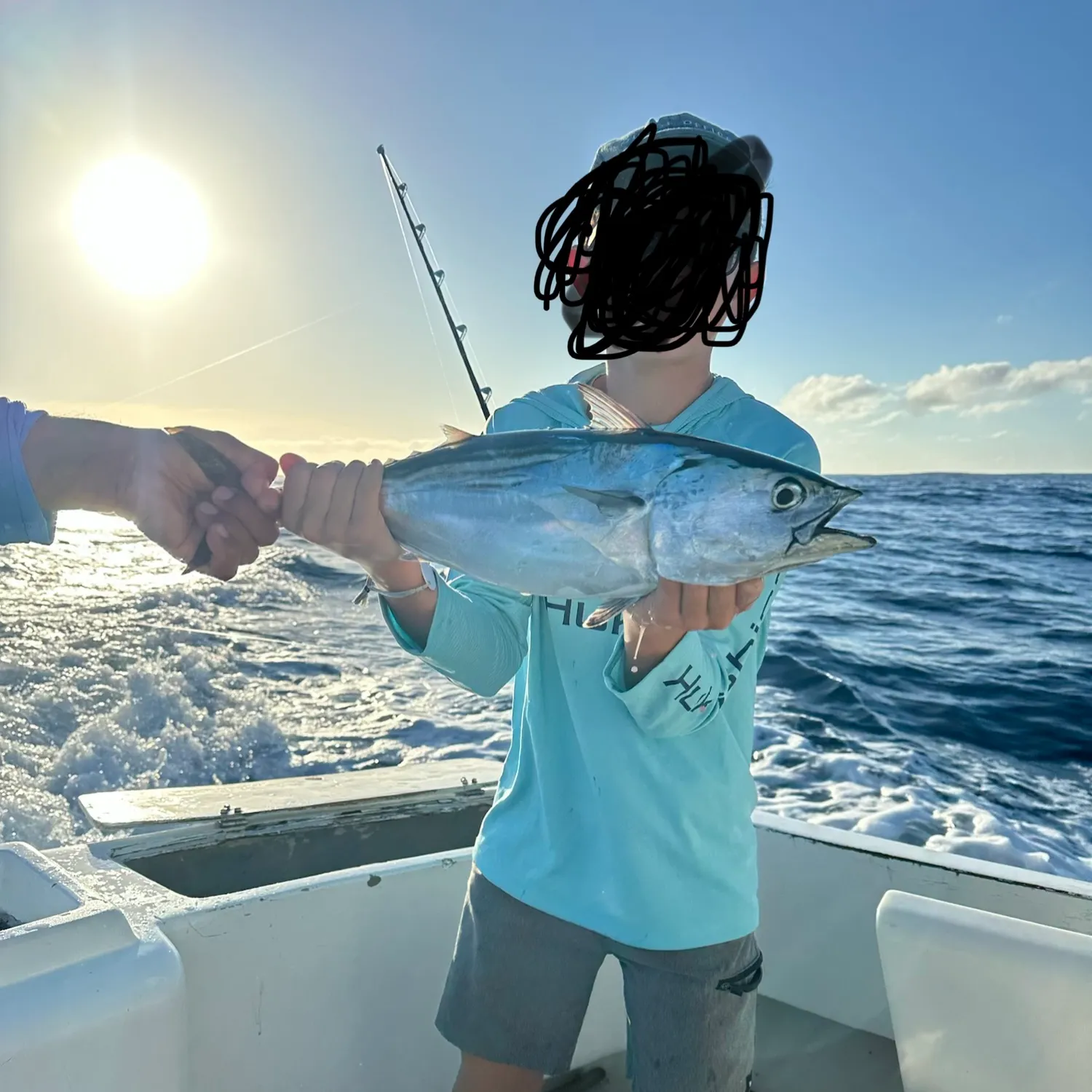 Black skipjack tuna caught on Fishbrain