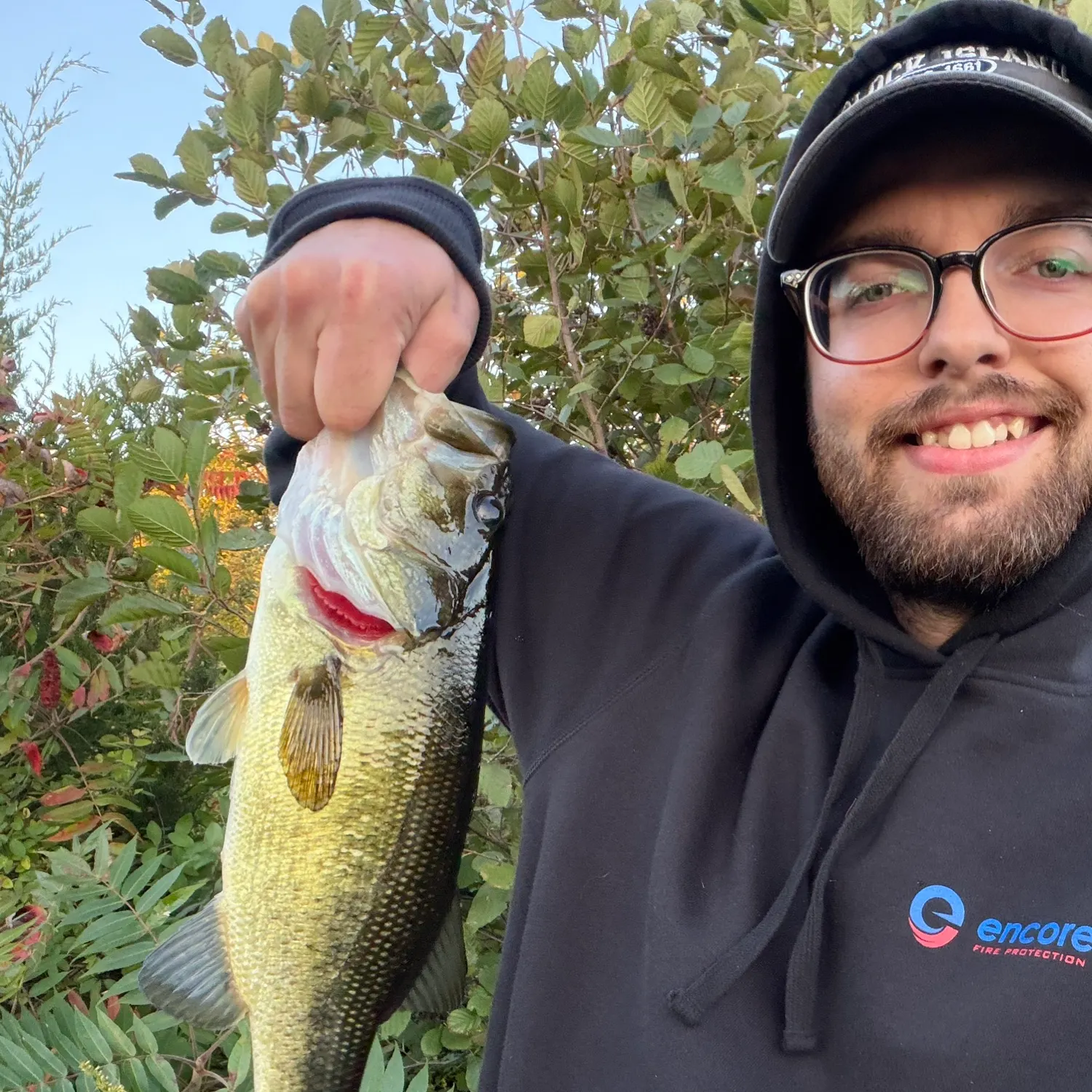 Largemouth bass caught on Fishbrain
