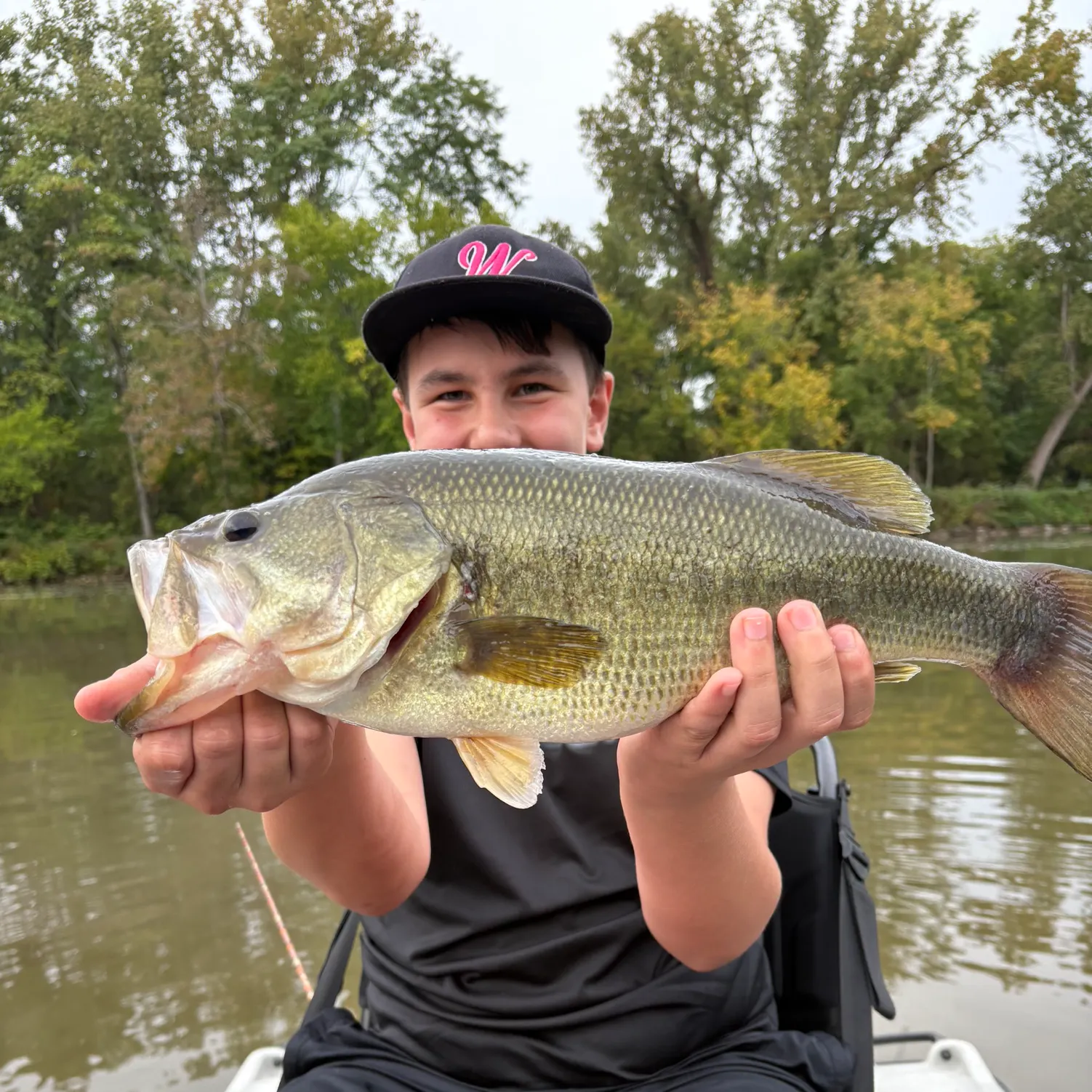 Largemouth bass caught on Fishbrain