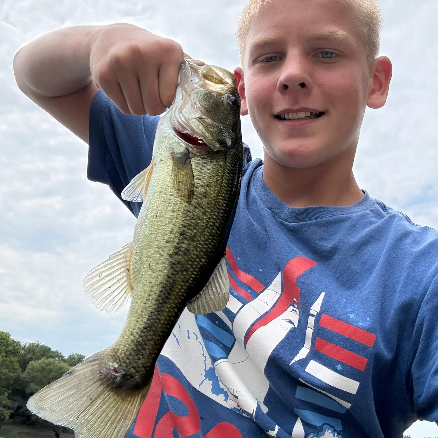 Largemouth bass caught on Fishbrain
