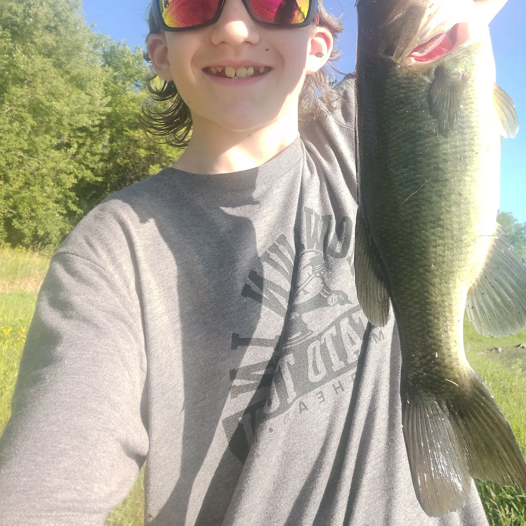 Largemouth bass caught on Fishbrain