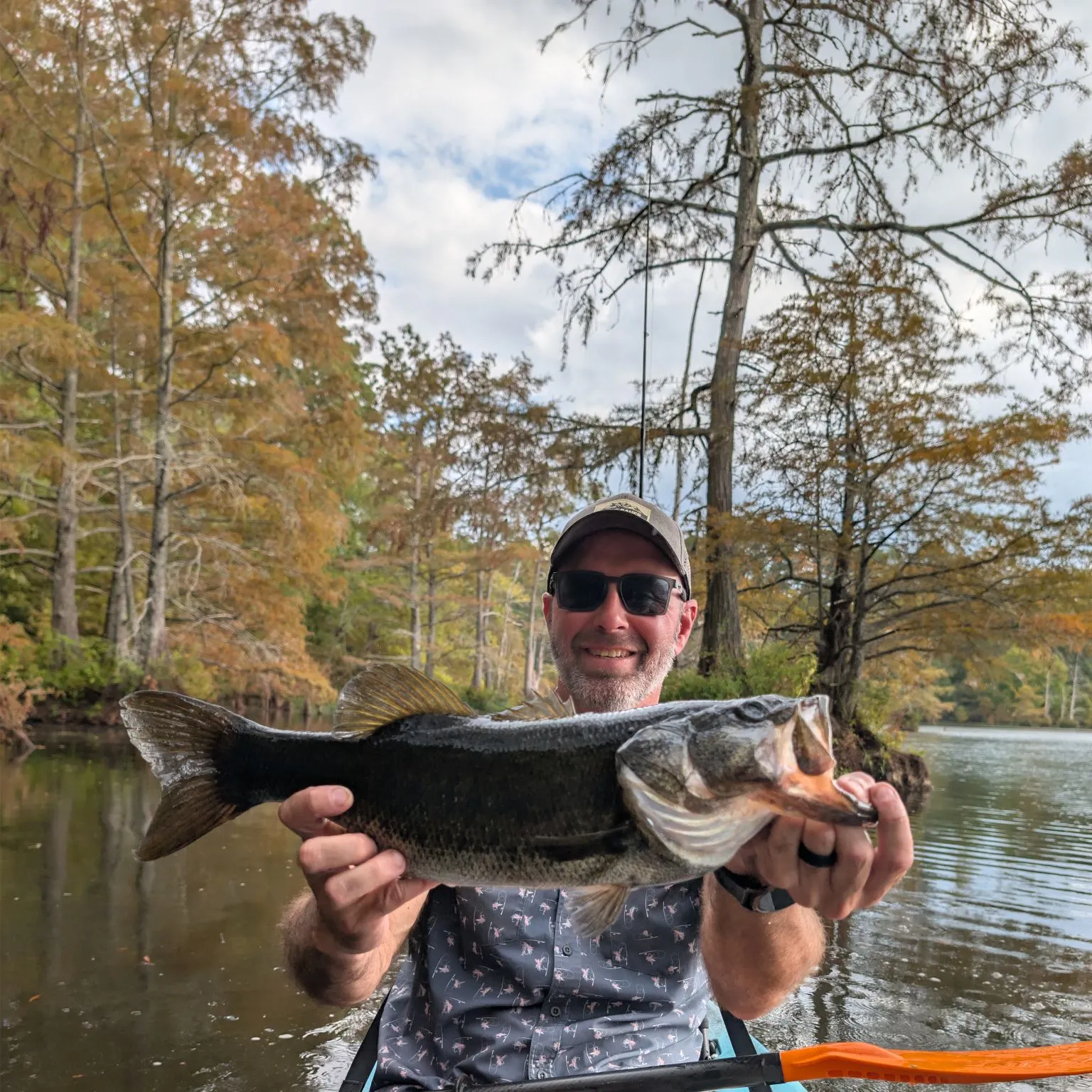Largemouth bass caught on Fishbrain