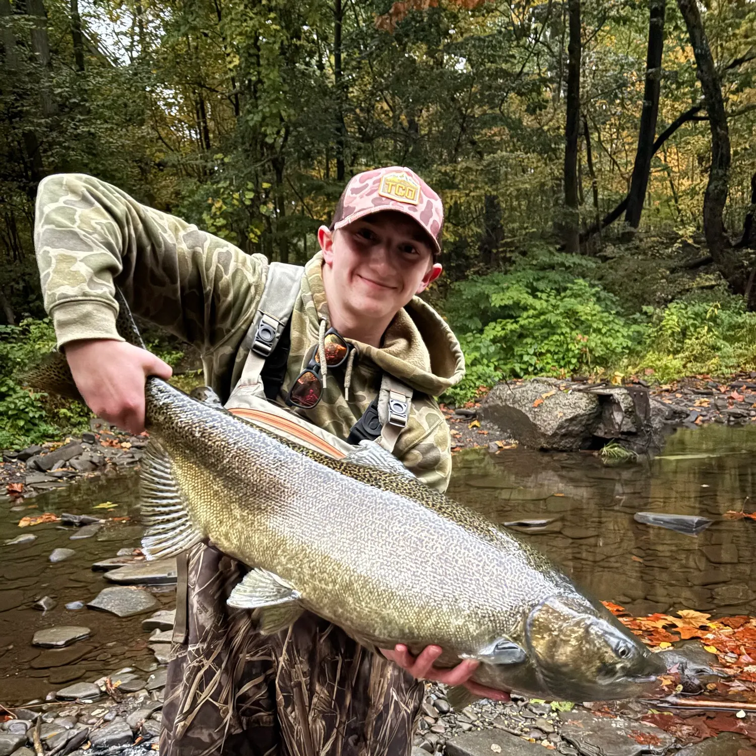 Chinook salmon caught on Fishbrain