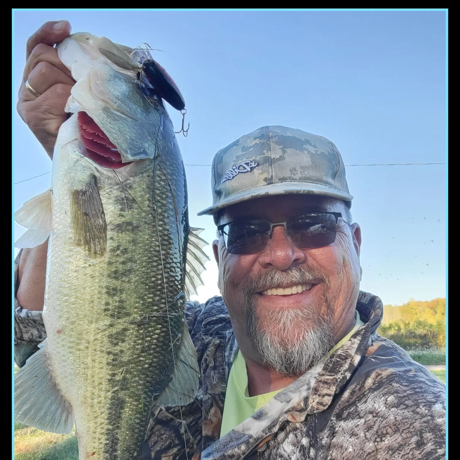 Largemouth bass caught on Fishbrain